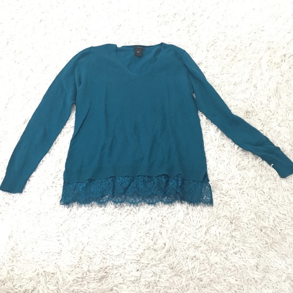 Teal Ann Taylor Factory sweater